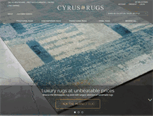 Tablet Screenshot of cyrusrugs.com